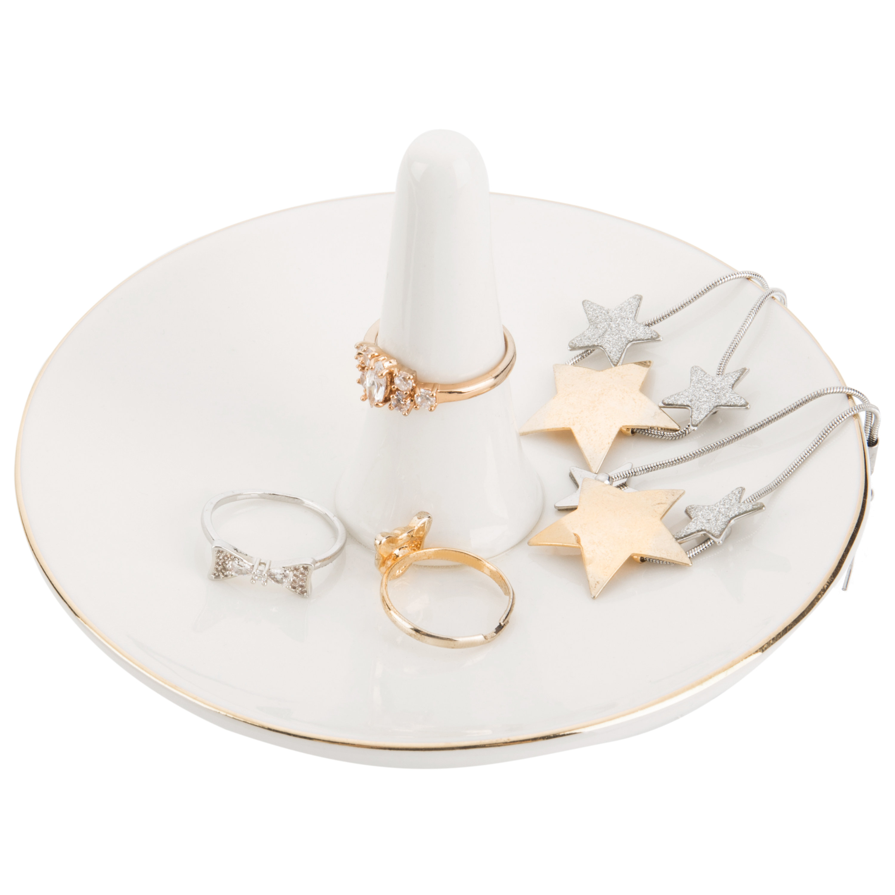 Everly Quinn White Ceramic Jewelry Ring Holder Wayfair